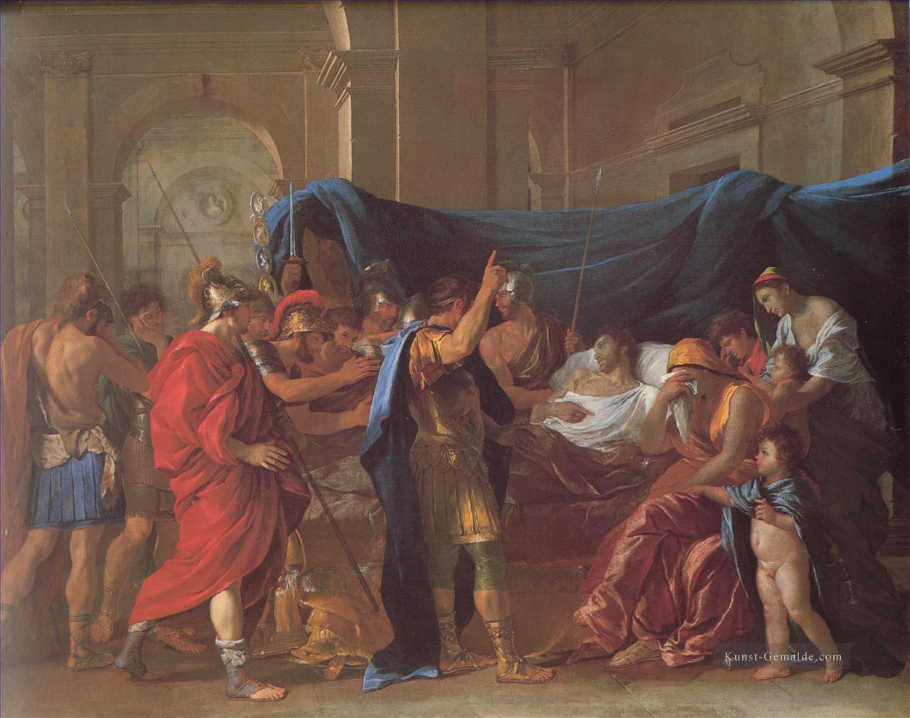 der Tod von Germanicus klassische Maler Nicolas Poussin Ölgemälde